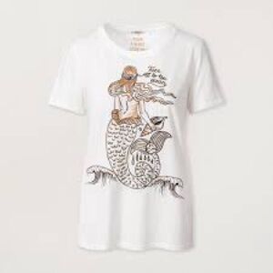 Me369-NWT -White Mermaid Graphic Tee - 'Take Me to the Ocean'